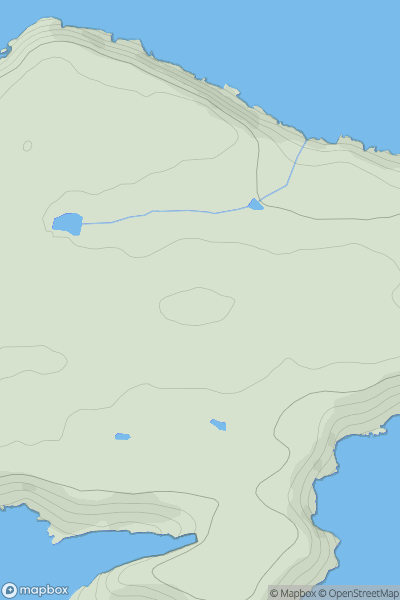 Thumbnail image for Gorse Hill [South-West Wales] showing contour plot for surrounding peak